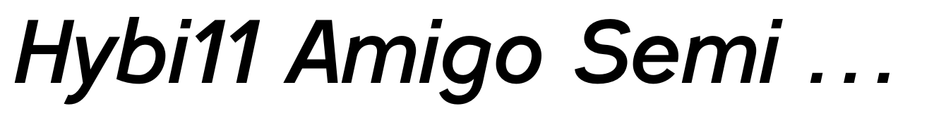 Hybi11 Amigo Semi Bold Italic
